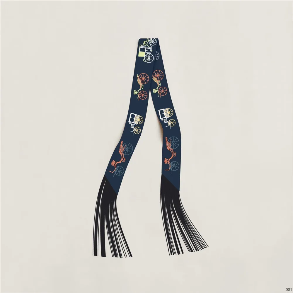 Imitation Silk Korean Long Tassel Ribbon DIY Decoration 5x130cm Women's Decorative Scarf Fashion Accessories Small Scarf