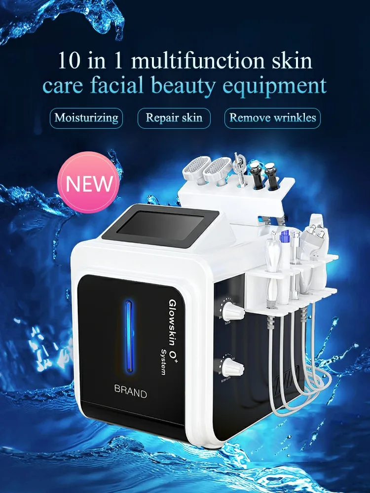 

10 In 1 Multifunction aqual Facial Skin Care Beauty Machine Skin Rejuvenation Blackheads Removal Skin Manage Device