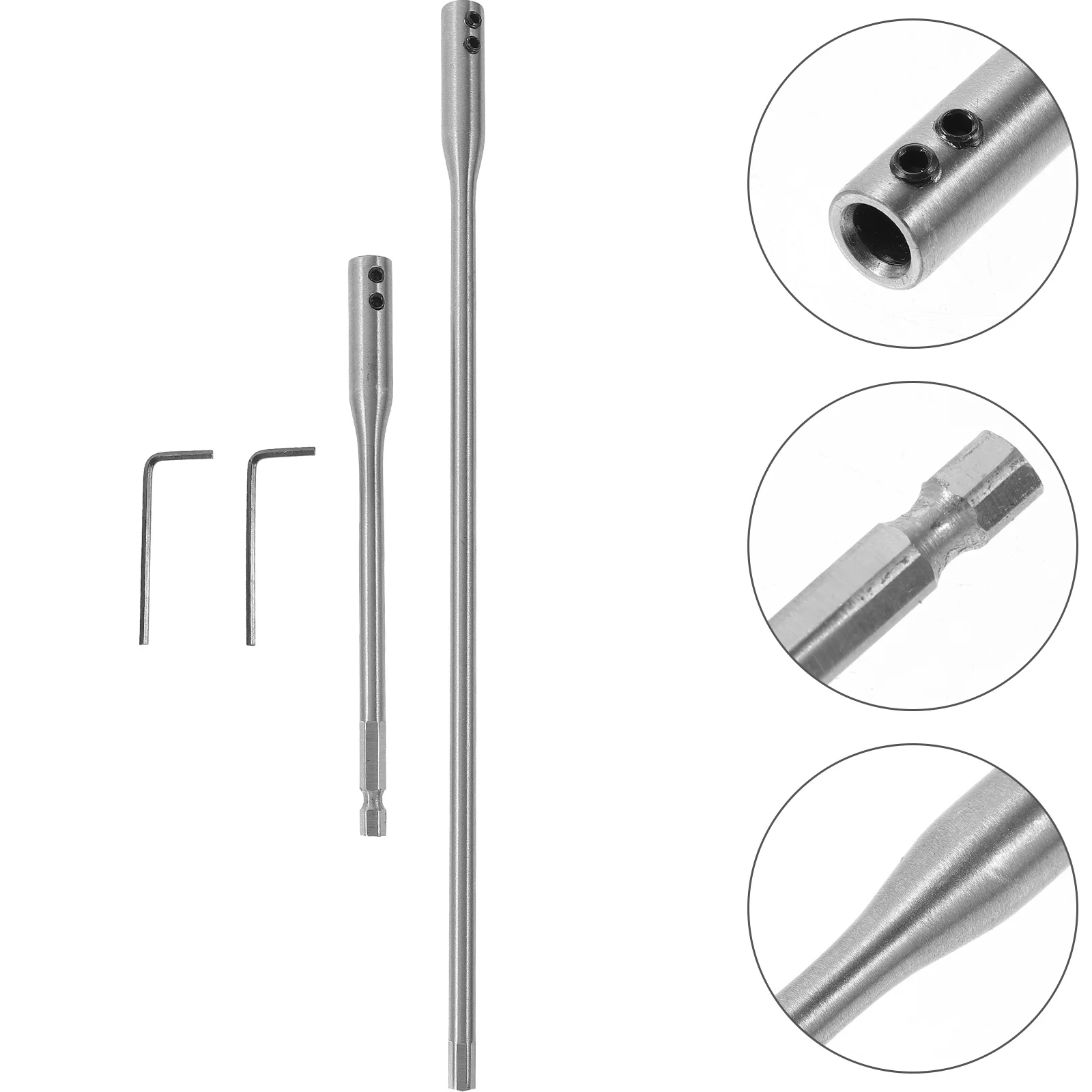 

4pcs Drill Bit Extension Rod Set 6 12 Inch 150mm 300mm Wood Spade Bit Extenders Carpentry Hand Tool Lightweight High