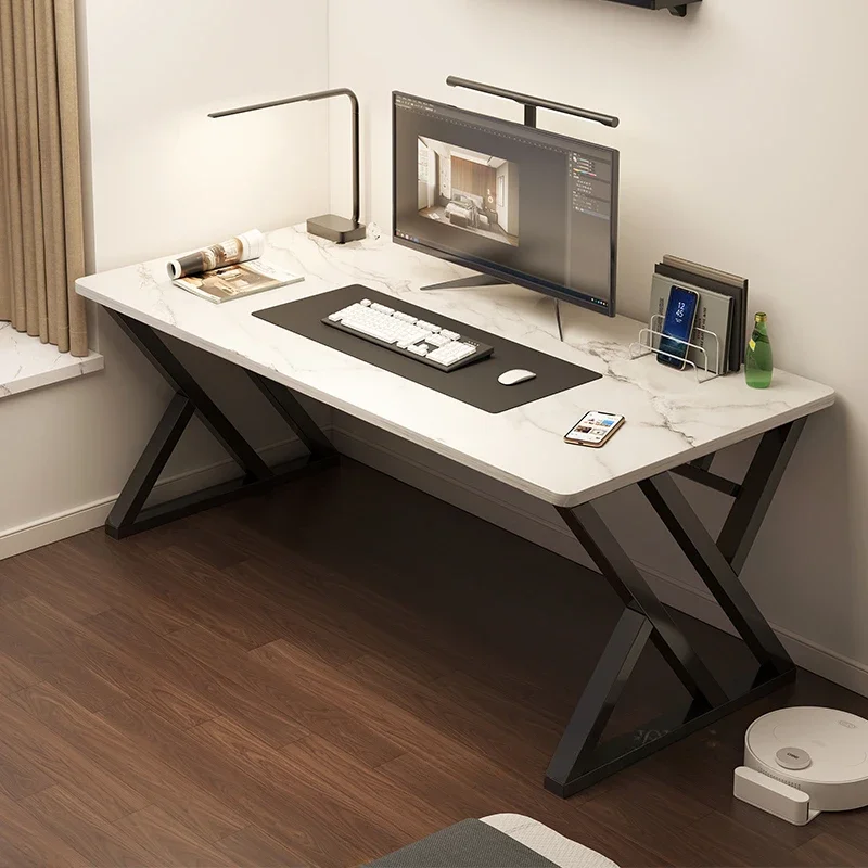 Modern Office Desktop Computer Desk Multifunctional Live Gaming Desk Bedroom Study Office Furniture Iron Computer Desk