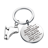 Skate Skating Football Field Hockey Shoes Keychain Keyring Charm Key Chain Women Men Boy Girl Son Gifts Sport Jewelry