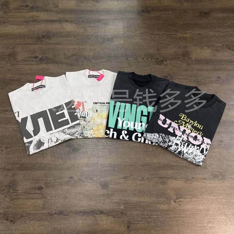 

Vintage Washed RRR123 Rivington Print Long Sleeve T Shirt Men Women High Quality Loose Casual T-shirt Underwear Tops Tee