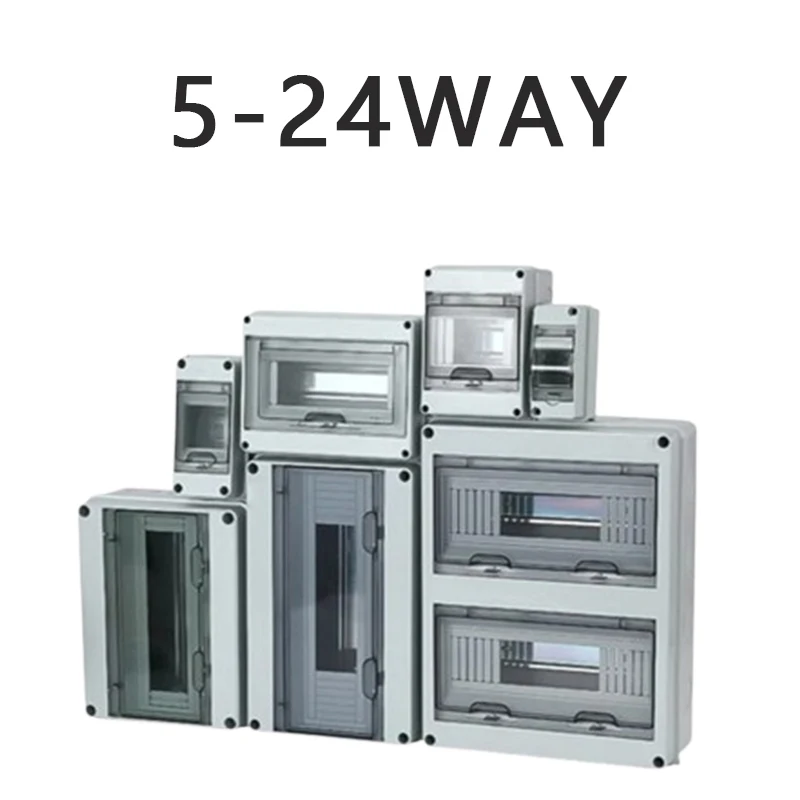 

HL Series Junction Box 5/8/12/15/18/24WAY PC Plastic Outdoor Electrical IP65 Waterproof Distribution Box Switch Box
