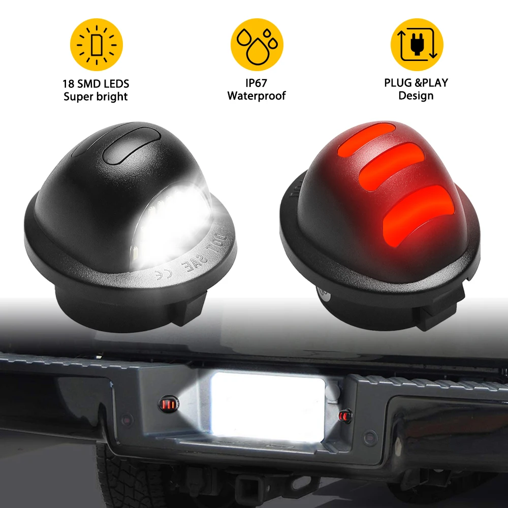 2X LED License Number Plate Light Bulb CANBUS No Error for Ford F150 F250 F350 F450 F550 Ranger Explorer Expedition Excursion