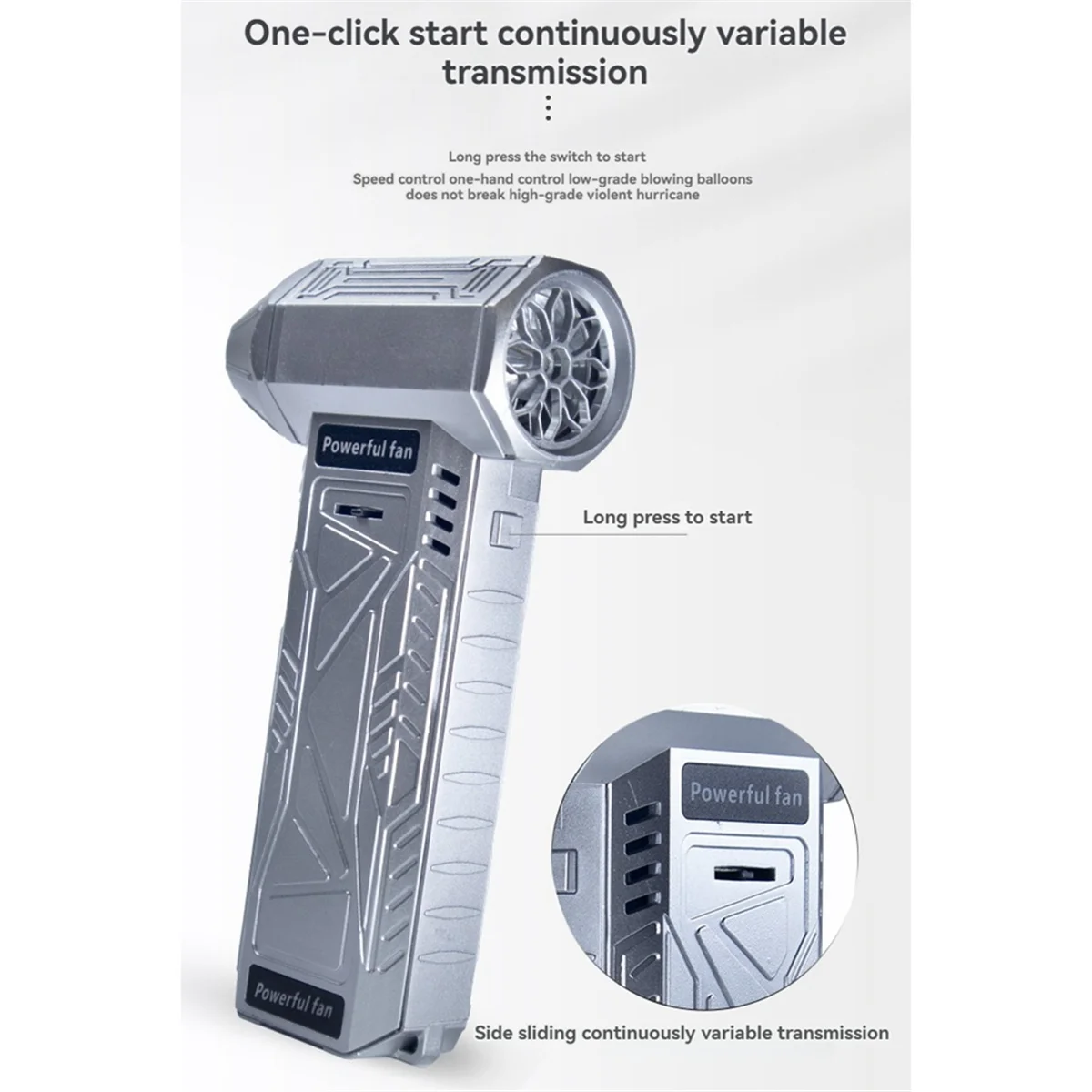 Souffleur d'air 140000 RPM Turbo Jet ventilateur affichage de puissance puissant ordinateur poussière soufflage outils de nettoyage ventilateur à main Portable