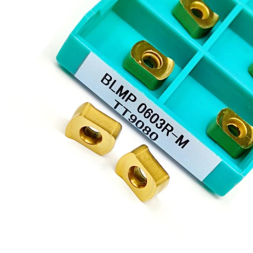 BLMP0603 R M TT9080 Твердосплавная вставка для токарного станка, двухсторонний токарный инструмент с быстрой подачей, высококачественные инструменты с ЧПУ BLMP 0603 TT 9080