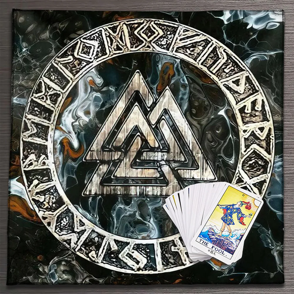 VIKAMA Tarot Altar Cloth Purple Divination Mat Reading Spiritual Astrology Constellation Zodiac Witchy