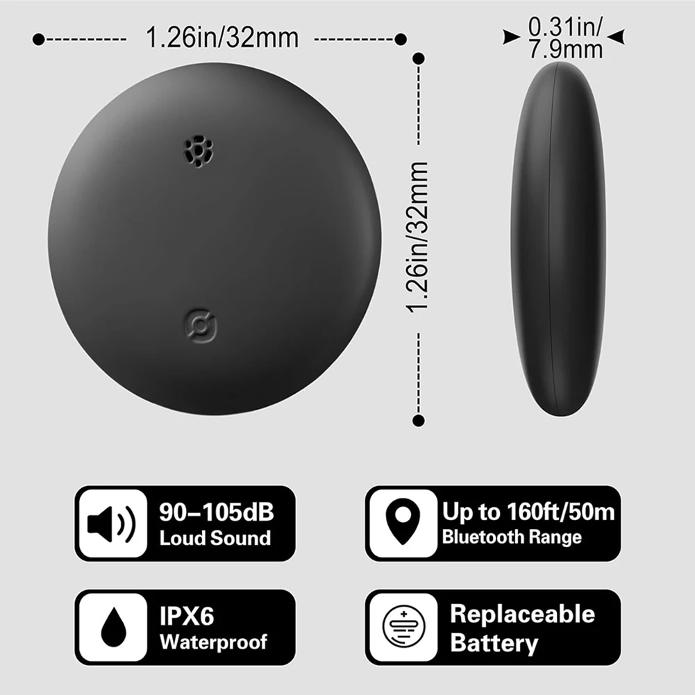 

GPS-Tracker for Car Mini-Trackers Device with Weatherproof Magnetic Case Anti-lost Device Works with Apple-compatible
