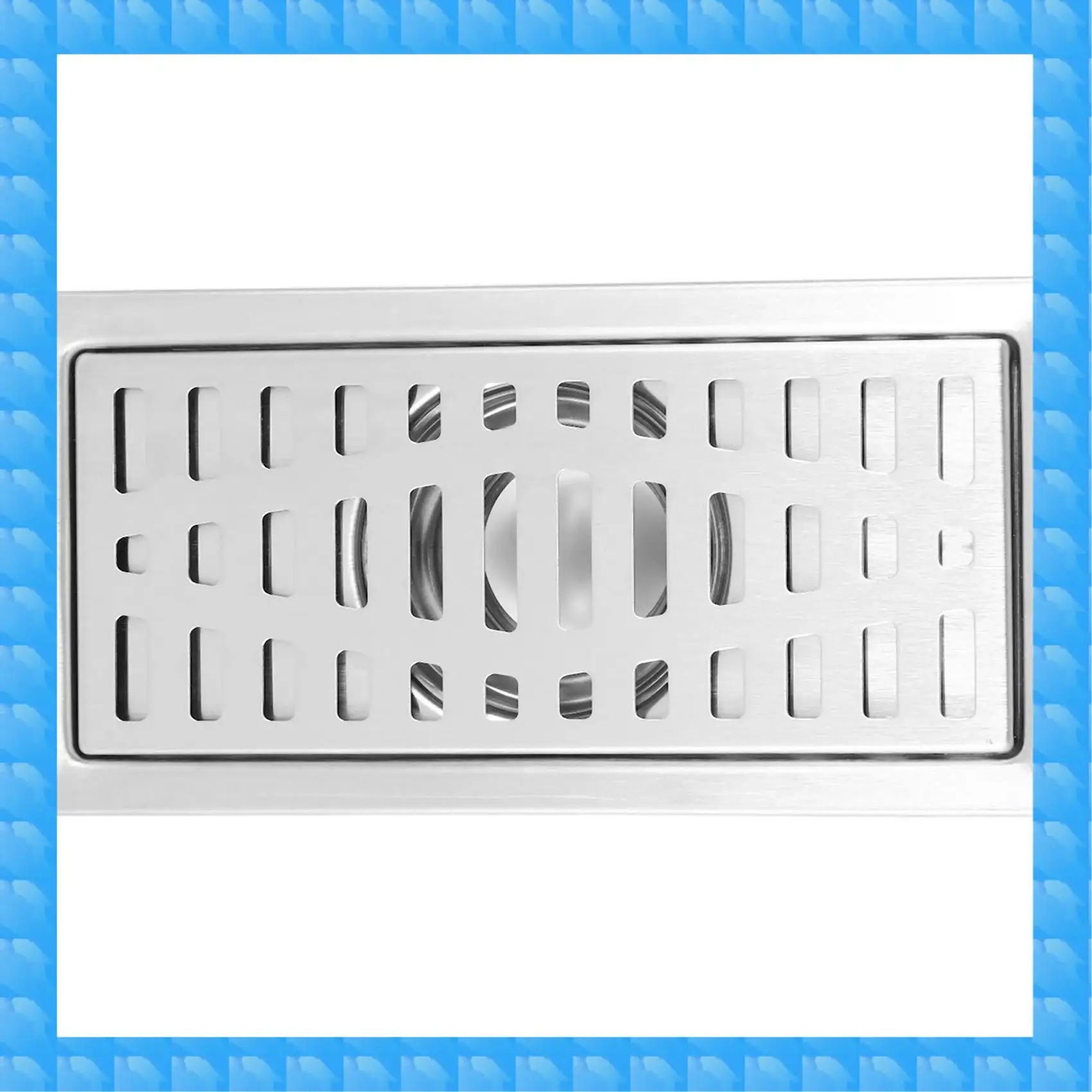 

ETRT 3X большой трафик из нержавеющей стали для ванной комнаты, душ, квадратная напольная решетка для мусора, санитарный слив для пола 20 см x 10 см