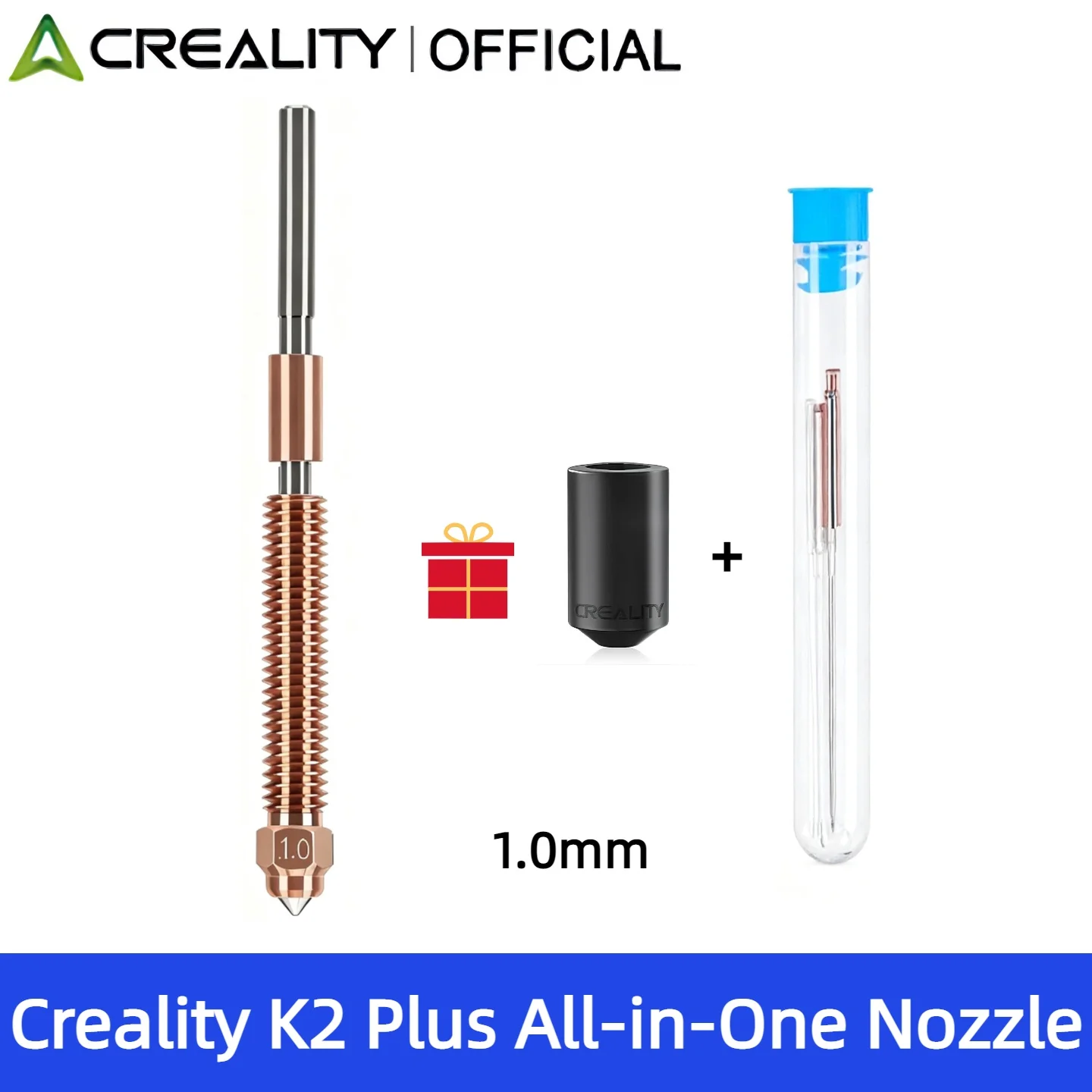 Creality K2/K2 Plus/Hi Combo für 3D-Druckerteile: Schnellwechsel-Düse, Schnellverschluss-Bimetall-Hartstahl-High-Flow-Hotend-Kit