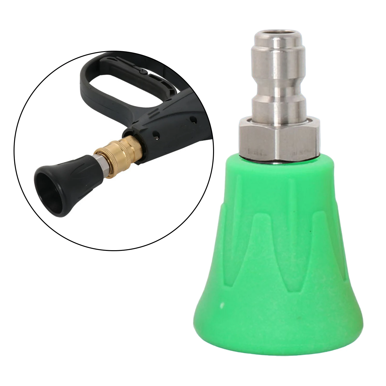 SenNan Splash Proof Sheath Nozzle Stainless Steel 1/4\