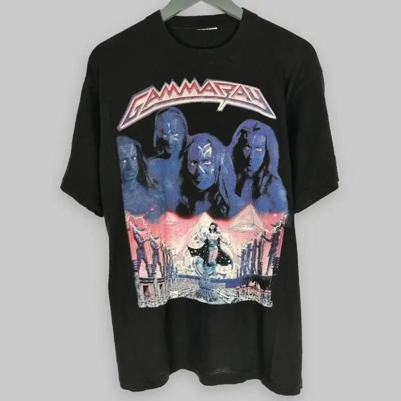 Vintage 90s Gamma Ray Metal Band Euro Bootleg T Shirt