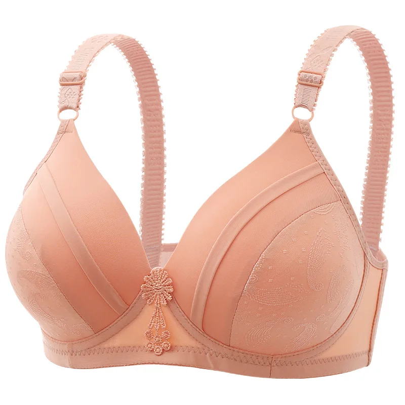 Beautiful Back Bra Plus-size Wireless Lady's Brassiere Thin Sexy Push-up Woman' Bra Moms Lift-enhancing Adjustable Strap Girl