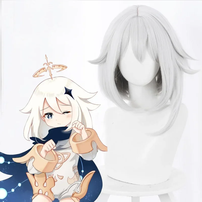 Genshin Impact Paimon Cosplay Costume Uniform Wig Cosplay Anime Chinese Style Halloween Costumes for Women Game Costume Full Set