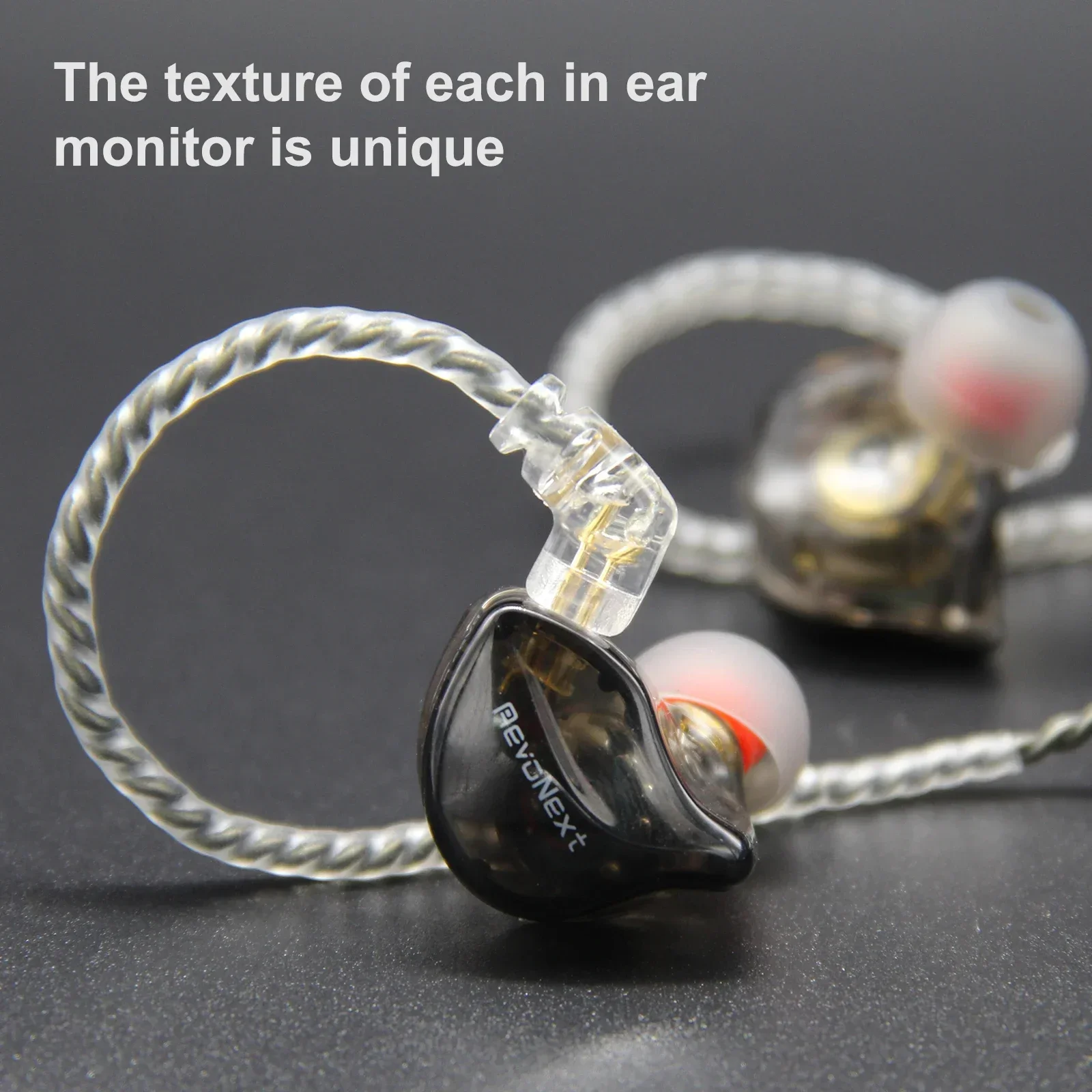 RevoNext RH-212 IEMs HIFI Wired in Ear Earphone Dual Magnetic dynamic Monitors Headphones for Musicians Drummers Earbuds Singers