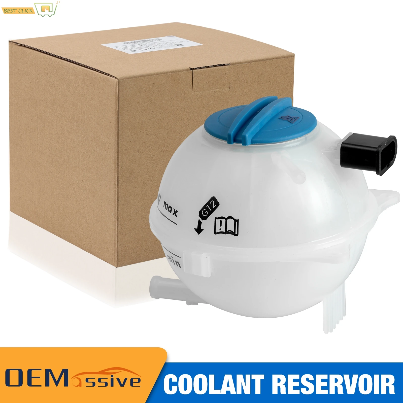 Car Coolant Water Expansion Bottle Tank Engine For Audi Skoda Seat Fabia VW 6C0121407 6RU121407 6Q0121407 Replacement