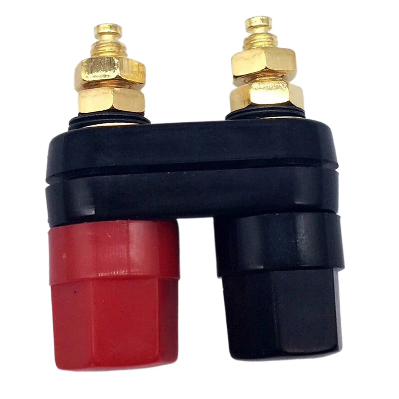 Banana Plugs Connectors Jack Socket Couple Terminals DIY Connectors Red Black Connector Amplifier Terminal Binding Post Speaker