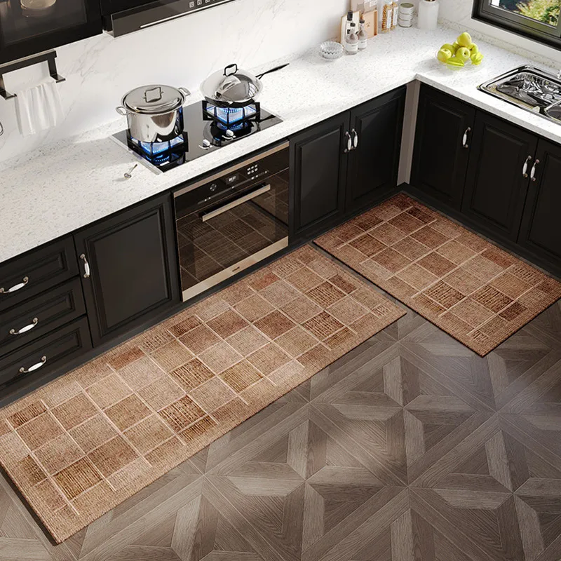 

Japanese Style Non-slip Kitchen Floor Mat, Long Absorbent Rug, Quickly Dry and Absorb Water and Oil, Anti-Fall Dirtproof Doormat