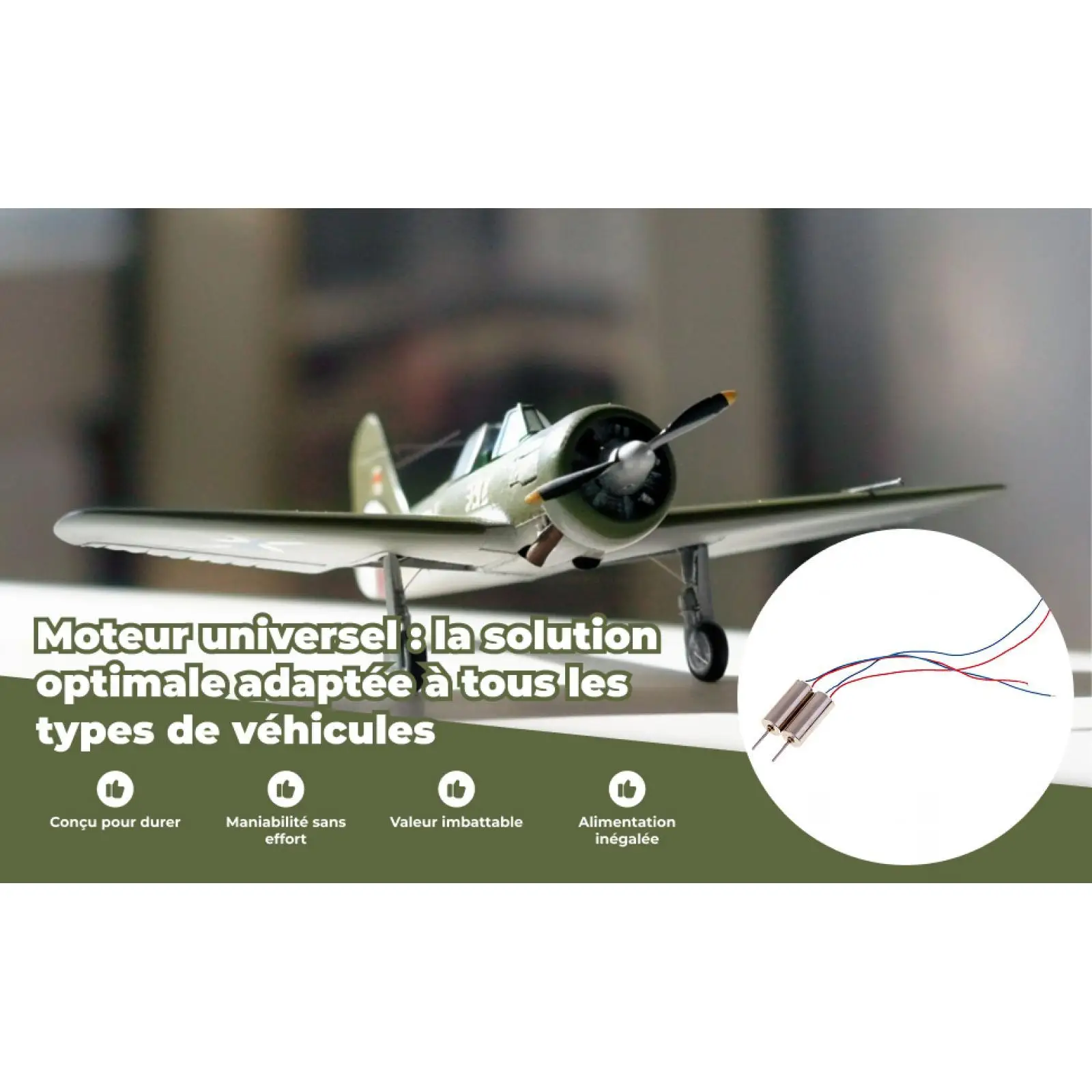 

Coreless DC Motor Alloy 45000RPM Mini Motor Hobby Part for Universal RC Boat DIY Electronics