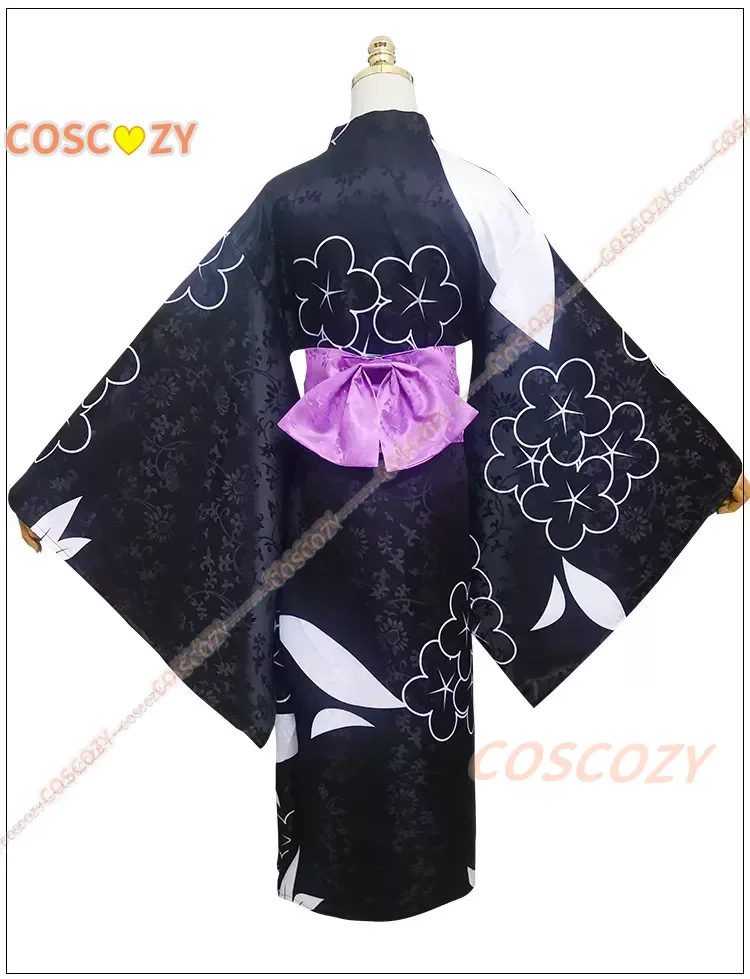 Marin Kitagawa Costume Cosplay Kimono Anime My Dress Up Darling Marin Kitagawa vestito Kimono nero carino uniformi per feste di Halloween