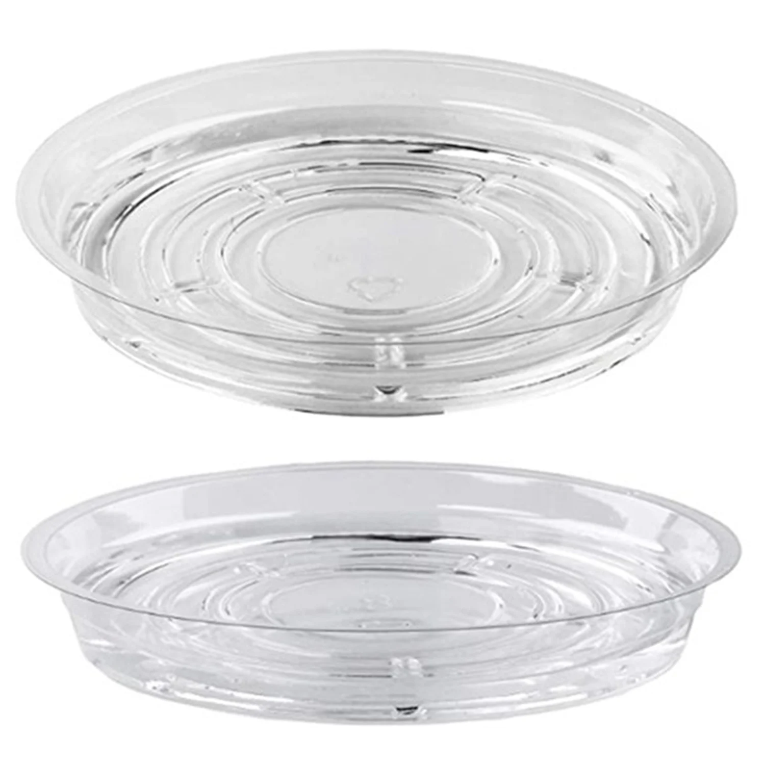 X11AA Plant Saucers, 10 Pack of 30cm (12 Inch), Transparent Flower Pot Drip Trays for Indoor & Outdoor Plants Garden Clear