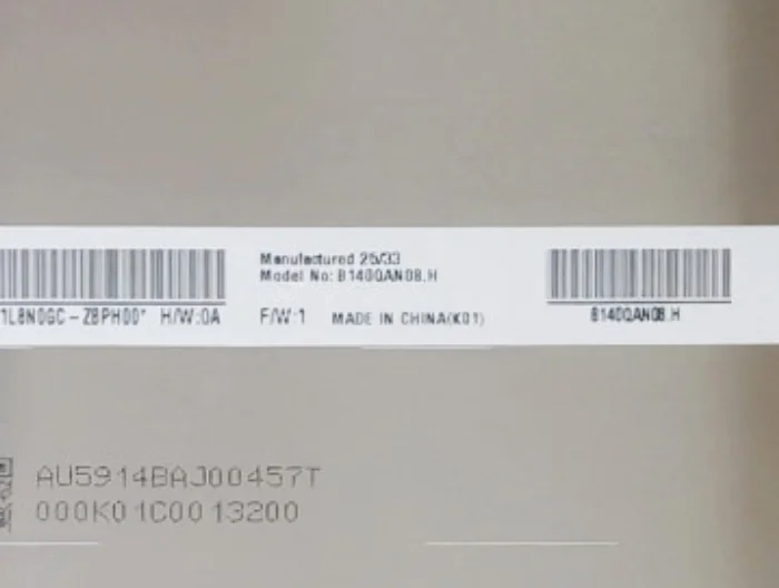 

B140QAN08.H 14.0'' Laptop LCD Screen Display Panel Matrix 2880×1800