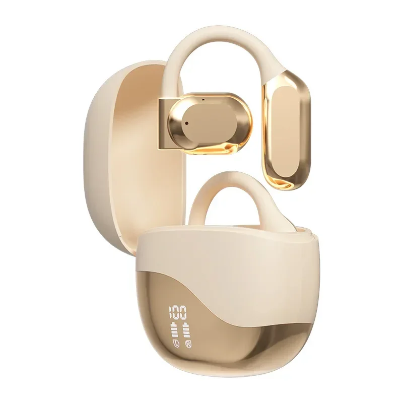 ear-hanging bluetooth headset open air-bone conduction long battery life sports OWS translation headset