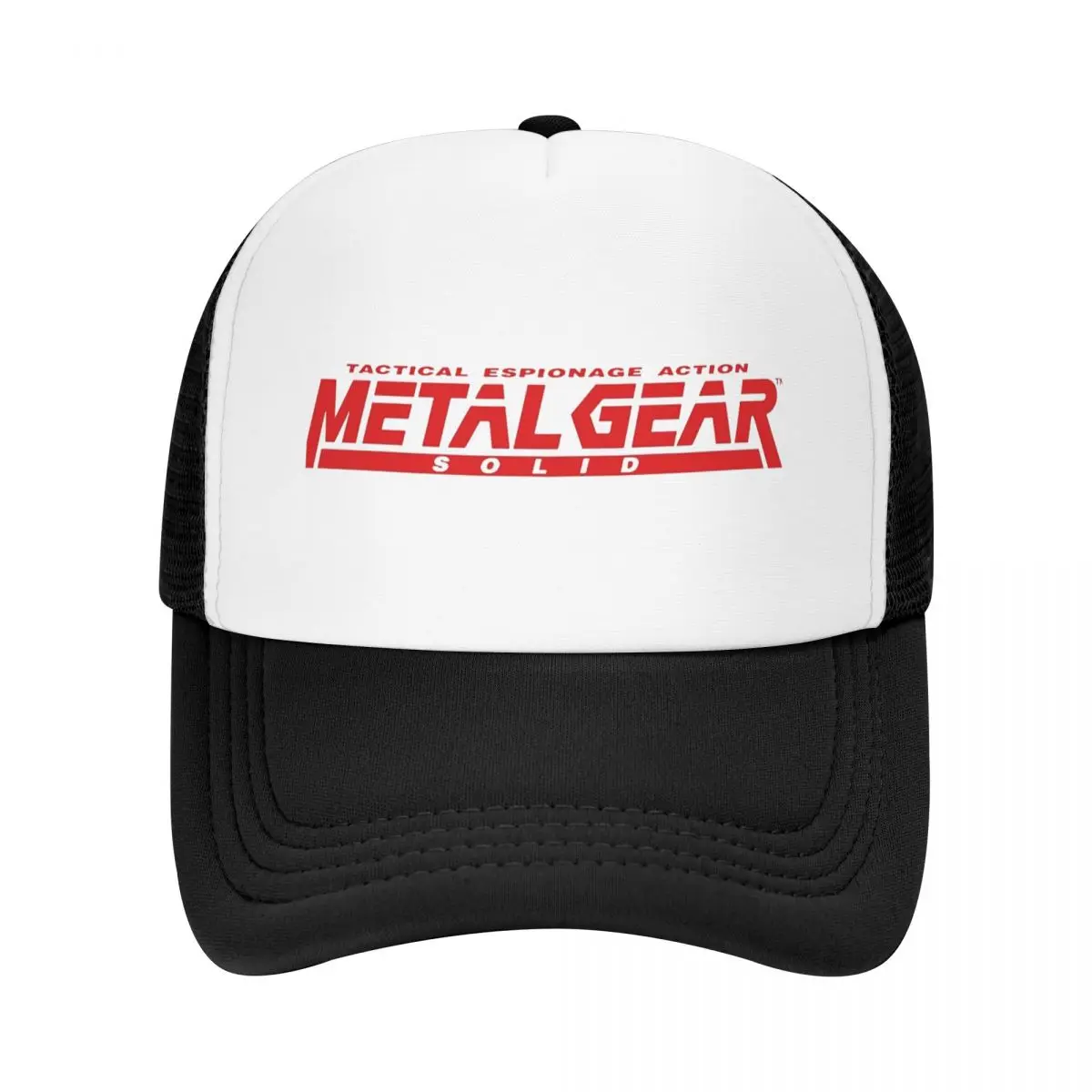 Summer Cooling Metal Gear Solid Action Game Fans Gift Mesh Sun Cap Unisex Adjustable Foam Trucker Hats For Casual Headwear