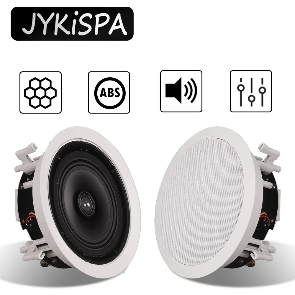 6 Inch 60W Marine Boat Ceiling Wall Speakers Lawn Garden Water Resistant Install Speaker Suspended Ceiling Speaker  Music