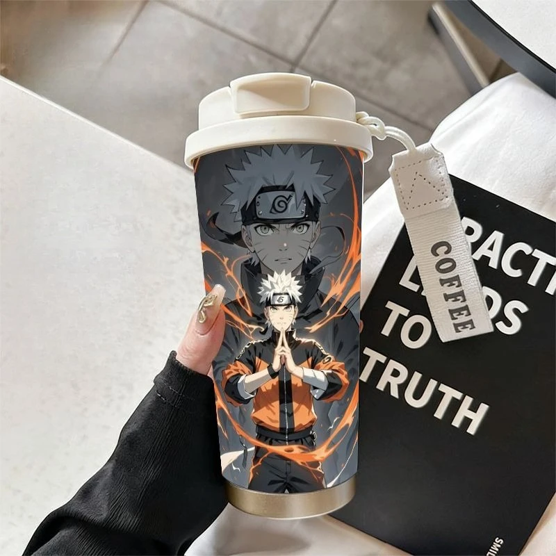 Naruto Wasserbecher, Hatake Kakashi und Uchiha Itachi, Cartoon-Design, kreativ und ansprechend, große Kapazität, tragbarer Kaffee- und Wasserbecher. – Detail 5