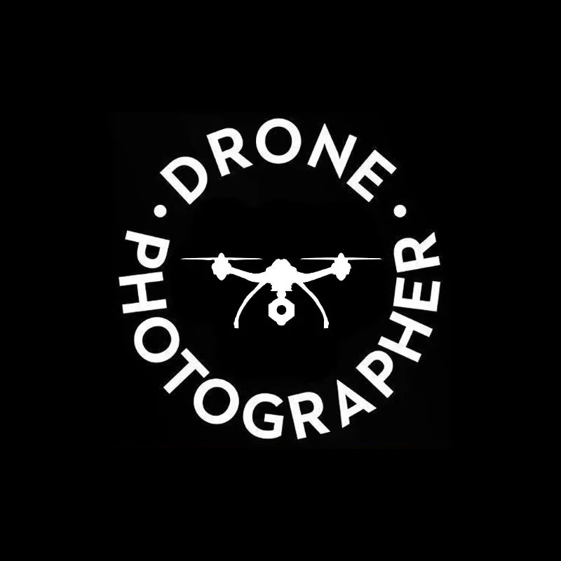 Car Stickers Drone Photographer Personalized Creative Stickers Car Decoration Waterproof and Sunscreen PVC 13*13cm