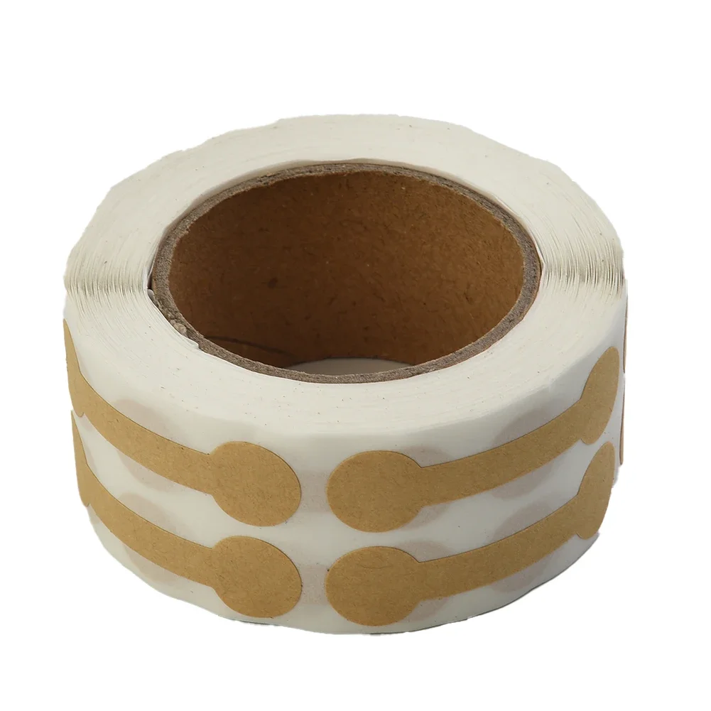 Jewelry Price Tag Easy To Remove Paper Round Cufflinks Tag White/wood Color Dumbbell Pattern Fine Craftsmanship
