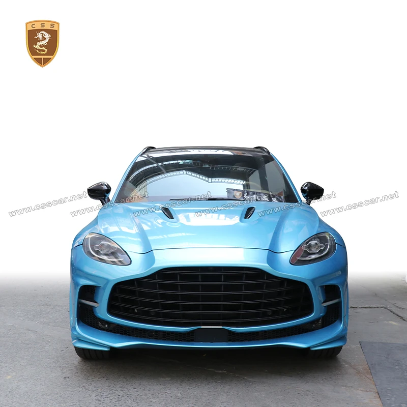 

Новый комплект обвесов из карбона для Aston Martin DBX 707: передний бампер, решетка радиатора, задние крылья, боковые пороги, спойлер на крышу.