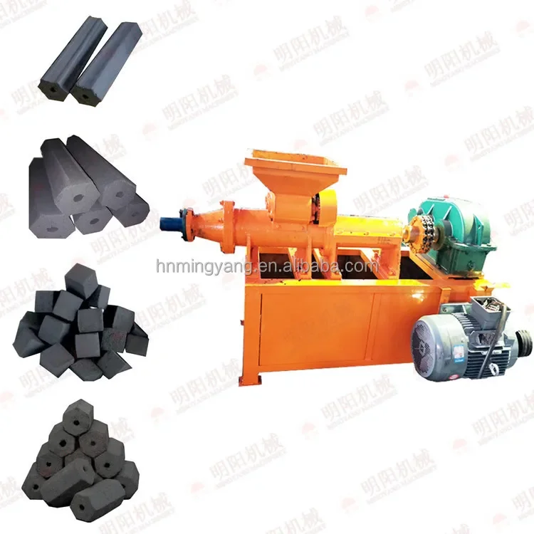 Screw Type Briquette Charcoal Making Machine Extruder Production Line