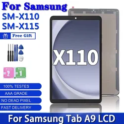 8.7 inch For Samsung Tab A9 SM-X110 SM-X115 LCD Display Touch Screen Digitizer Glass Panel Assembly X110 X115 Display