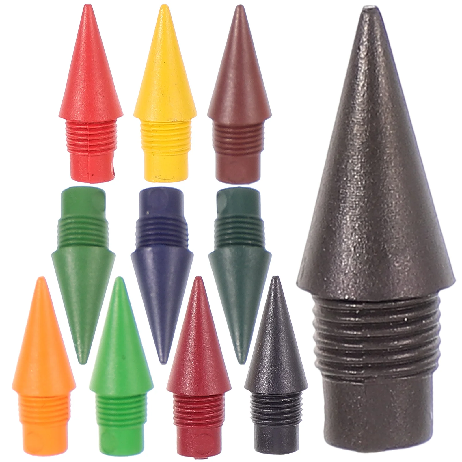 12 Pcs Portable Colored Pencil Tips Child Inkless Refills 150X050X050CM Graphene Practical Heads