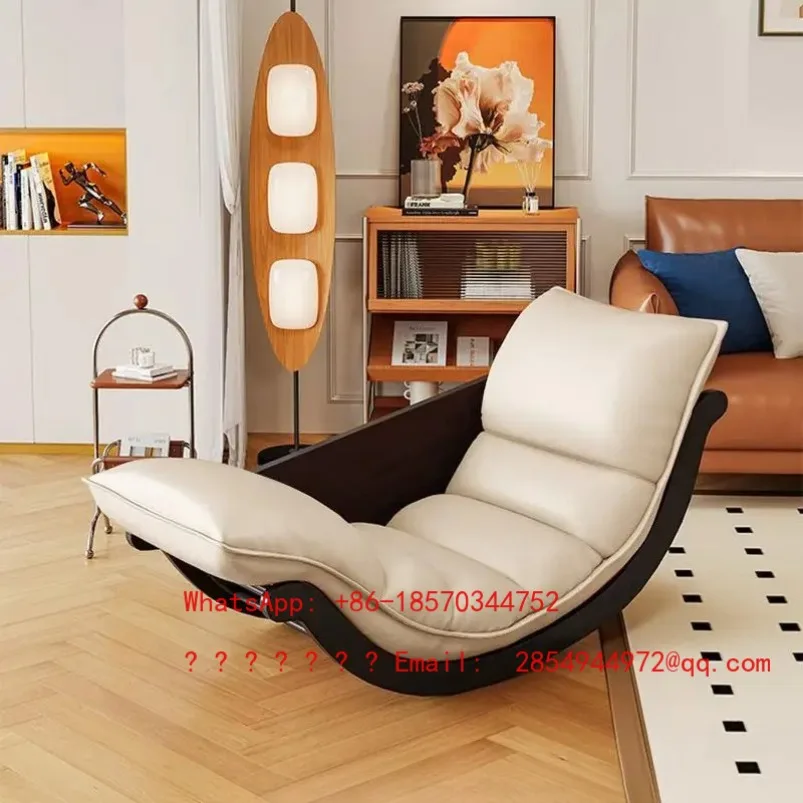 Multi Functional Rocking Chair, Retro Lazy Sofa, Living Room Balcony, Home Leisure Nap Lounge Chair