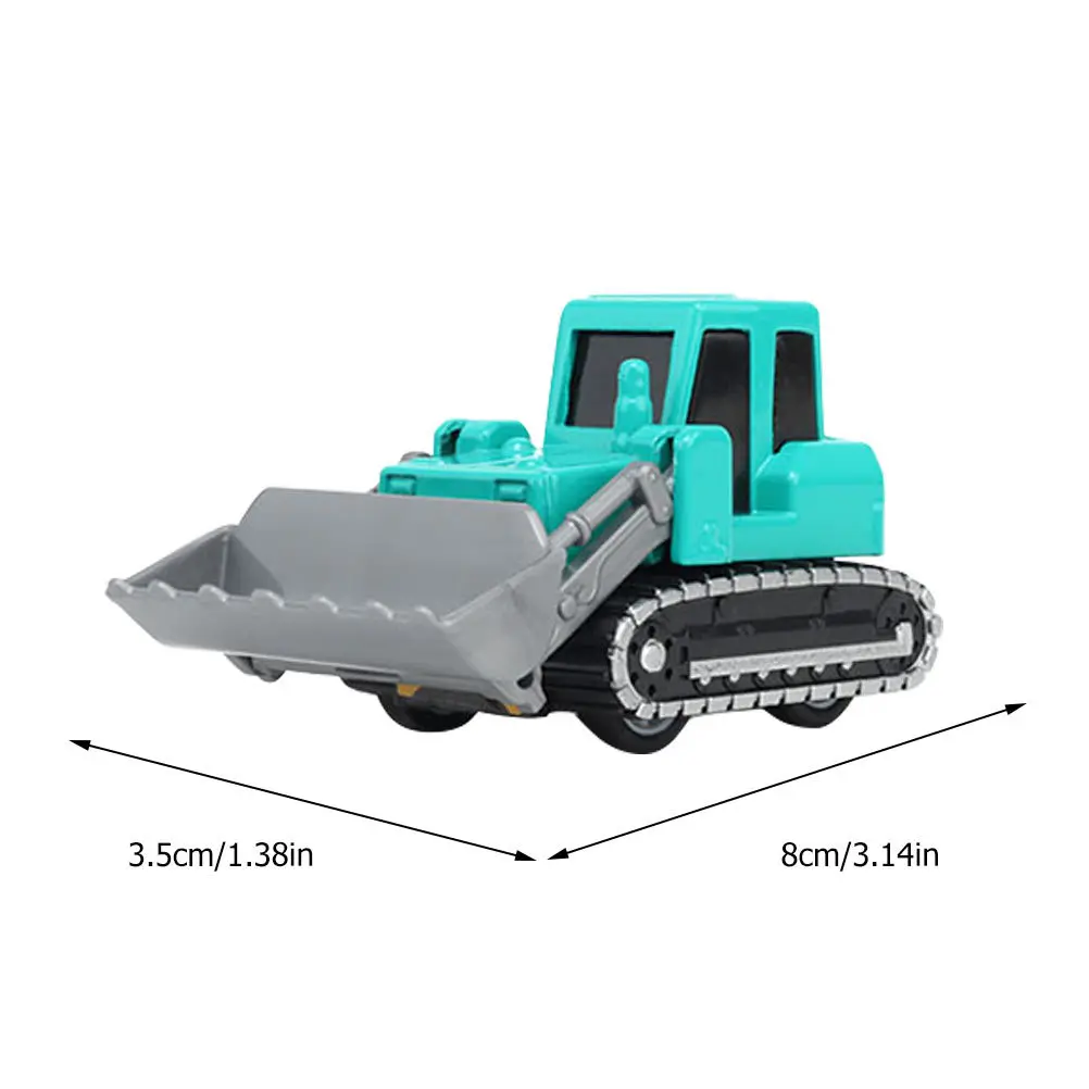 4pcs Engineering Car Set Pull Back Vehicle For Kids Durable Simulation Construction Small Size Easy Hold Plastic Alloy No Smell