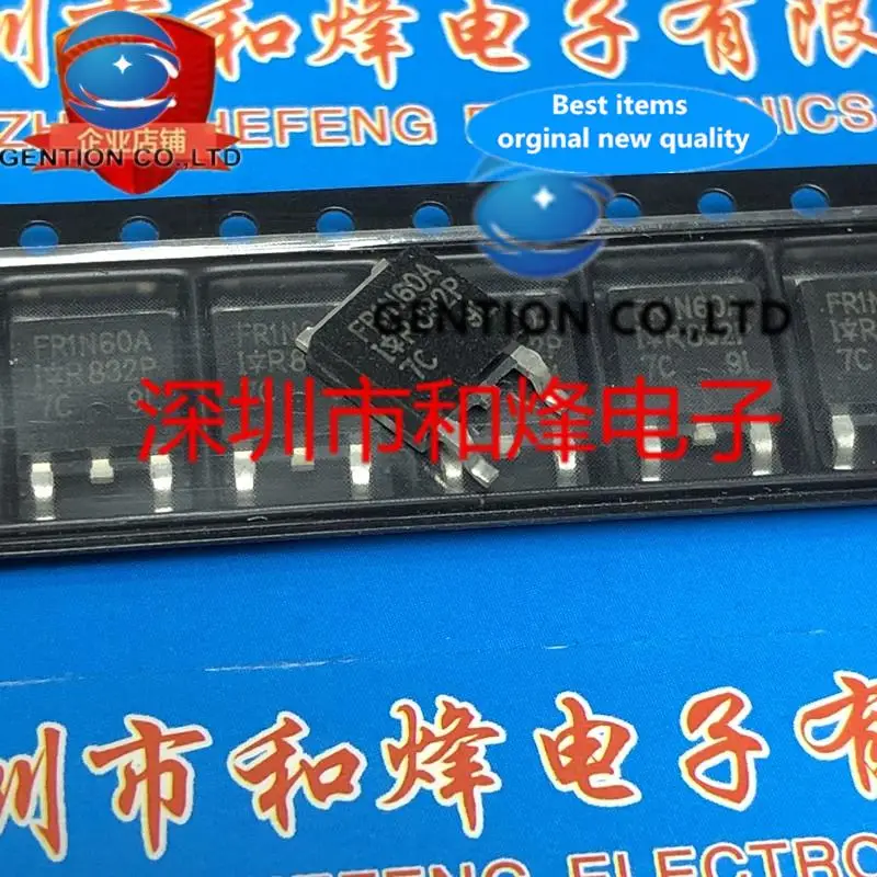 

10 шт. IRFR1N60A FR1N60A TO-252 600 В 1,4 А в розетке 100% новый и оригинальный