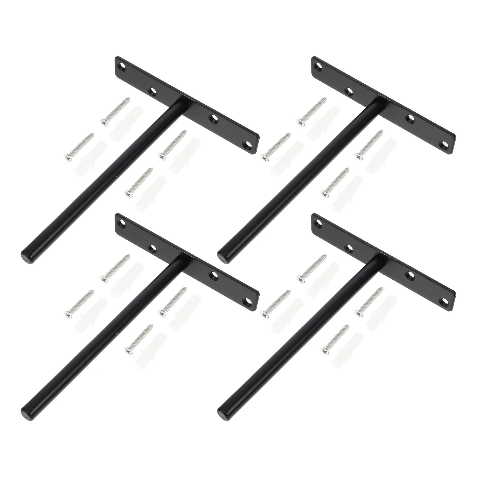 

4 Sets Wall Shelving Invisible Shelf Support Angle Supports Brackets Heavy Duty