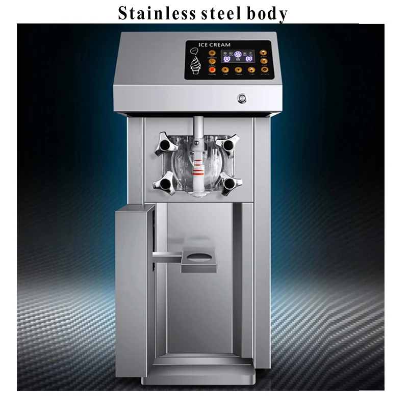 Popular Countertop single flavor soft serve ice cream machine Coffee shop Bar yogurt soft ice cream machine Fully automatic