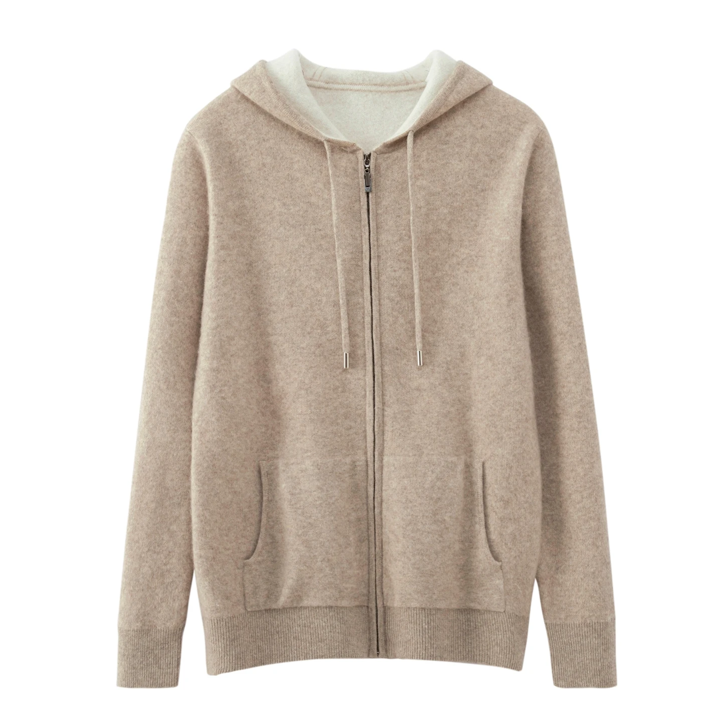 Men's Matching Clothing 100% Merino Wool Pants Hooded Cardigan Coat Autumn Winter Knit Outfit Pure Wool Jacket Sweater Trousers view 2