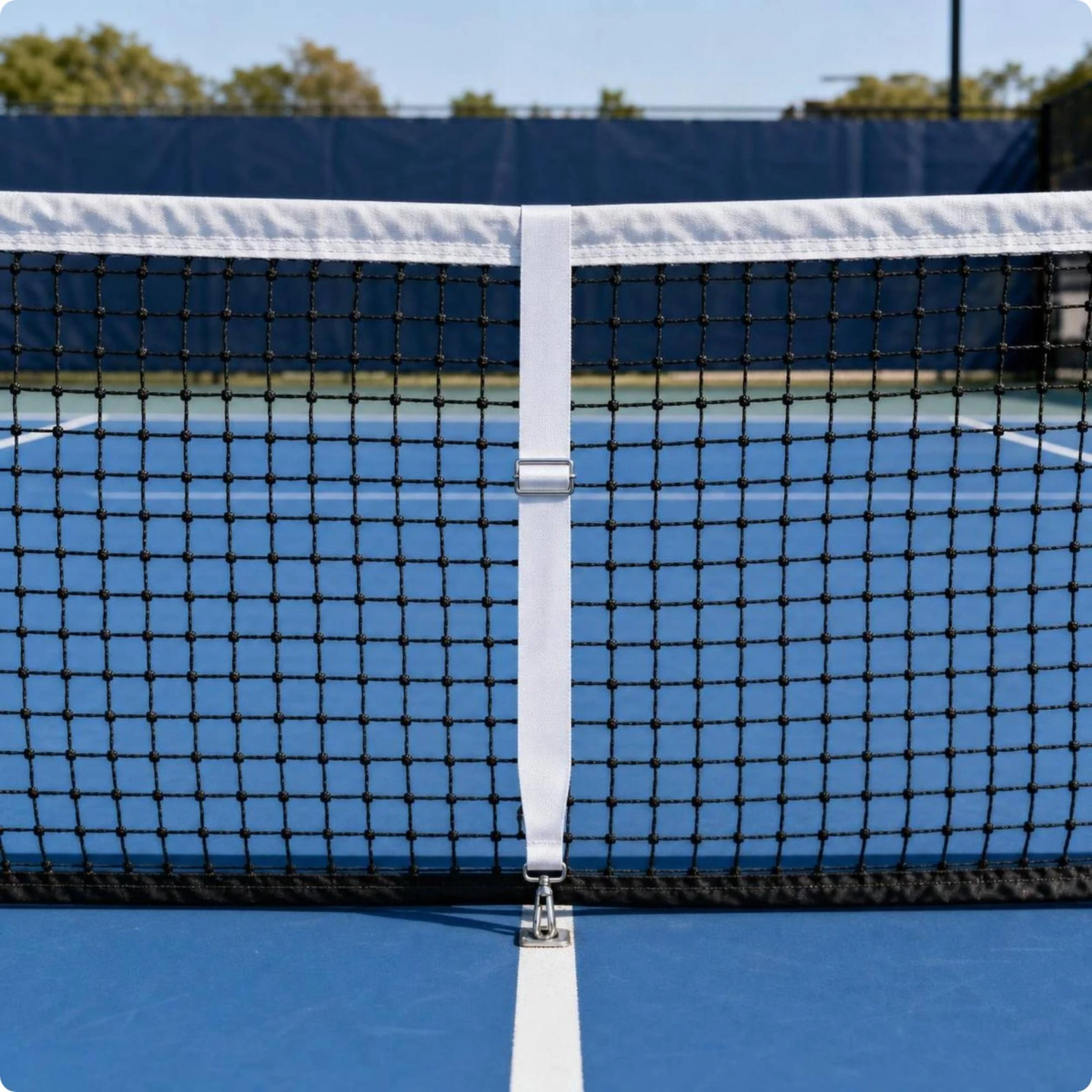 Tennis Net Center Strap Heavy-Duty Tennis Net Strap with Metal Buckle Long-Lasting Rust-Proof for Schools, Outdoor Courts 4