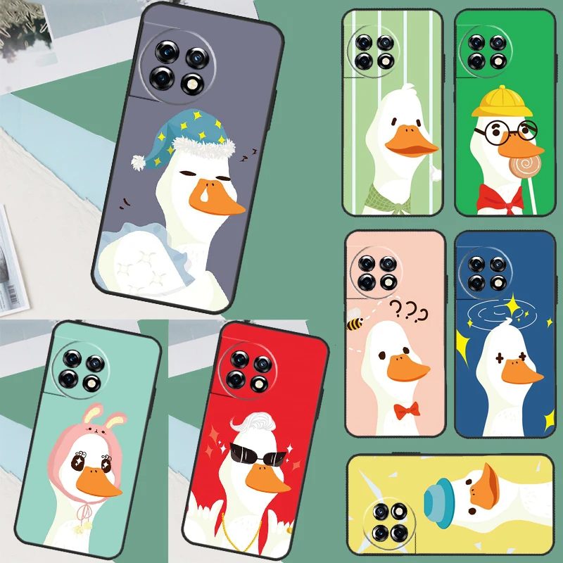 Duck Goose Game Case For OnePlus 11 8 9 10 Pro 8T 9RT 10R 10T Cover OnePlus Nord CE 2 3 Lite 2T N10 N20 N30