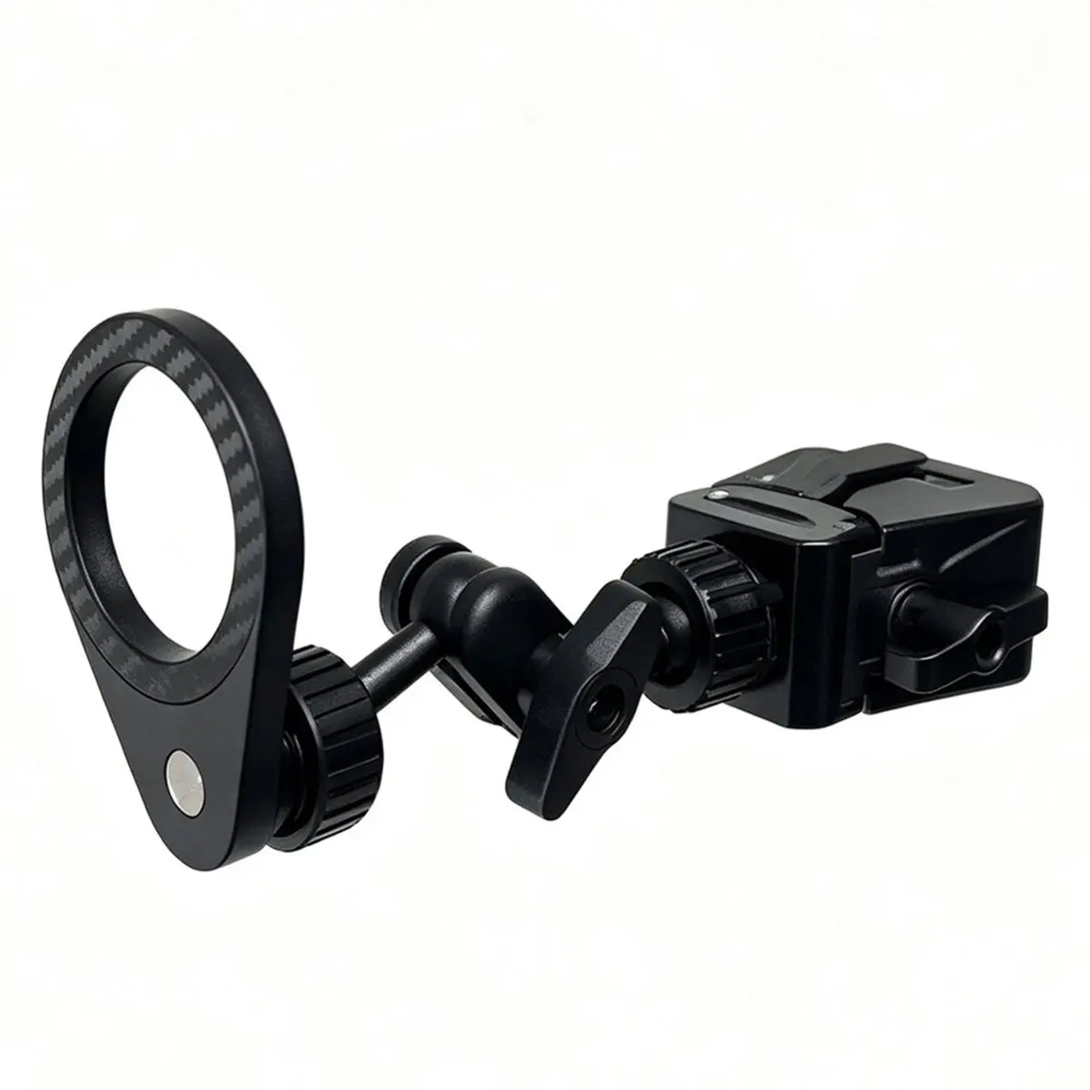 Truck Steering Wheel Phone Mount, Golf Car Phone Mount, Multi-Joint Adjustable Clamp-on Cycling Navigation Mount