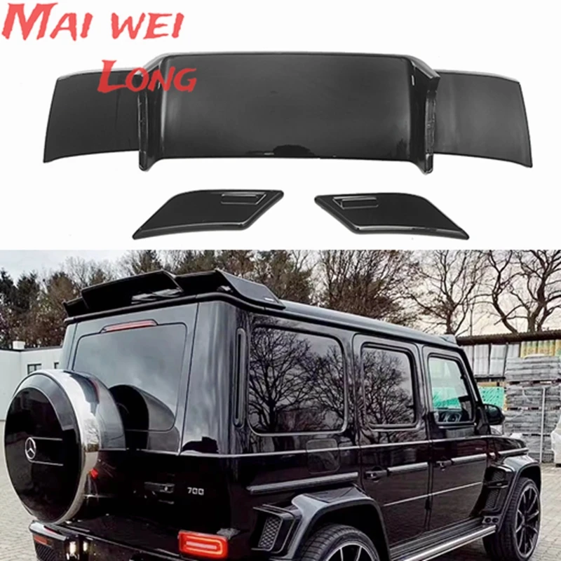 Car Styling New Brabus Style Roof Rear Spoiler Top Tail Wing For Benz G Class G500 G550 G63 G350 W464 2019 2020 2021 2022