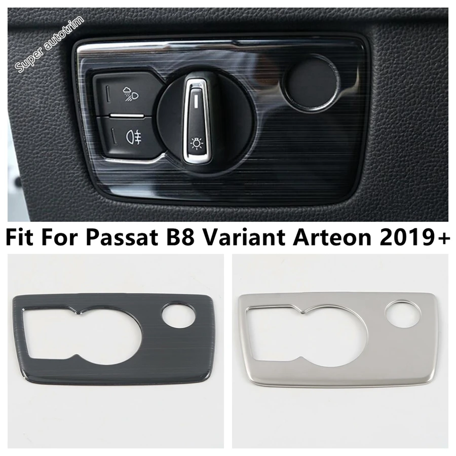 

Car Head Lights Lamps Switch Button Control Panel Decoration Cover Trim Accessories Fit For Passat B8 Variant Arteon 2019 - 2023