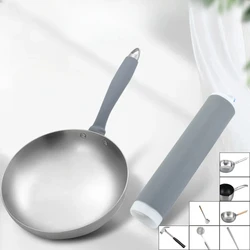 Anti-scalding Pot Handle Heat Resistant Cover New Frying Pan Protector Hot Handle Holder Sleeve Rubber Pan Handle Sleeve