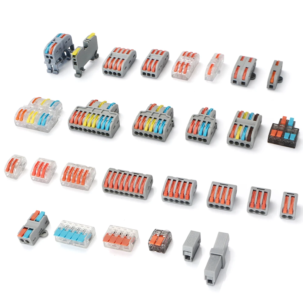 GTRIC 10pcs Quick Wire Connectors Push-in Terminal Block Mini Fast Universal Compact Quick Cable LED Lighting Wiring Connector