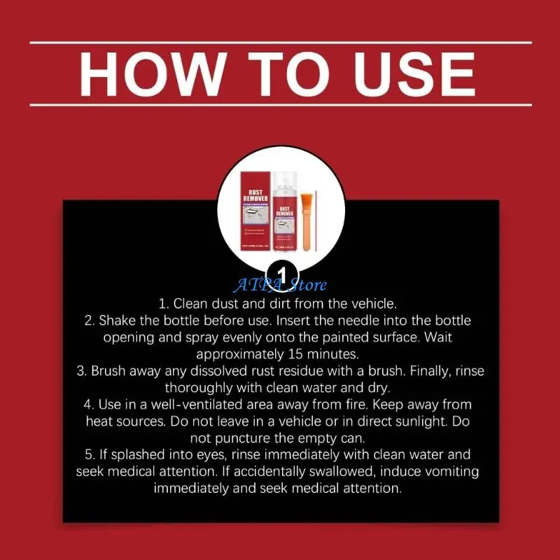 

U13C Rust Remover Derusting Sprayer Rust Inhibitor Car Maintenance Rust Remover